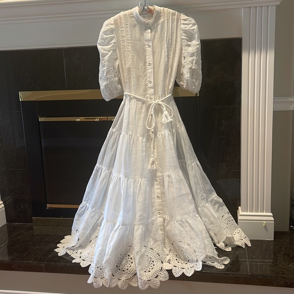 Zimmermann Teddy Scallop MIDI dress sz 1 - Picture 12 of 17